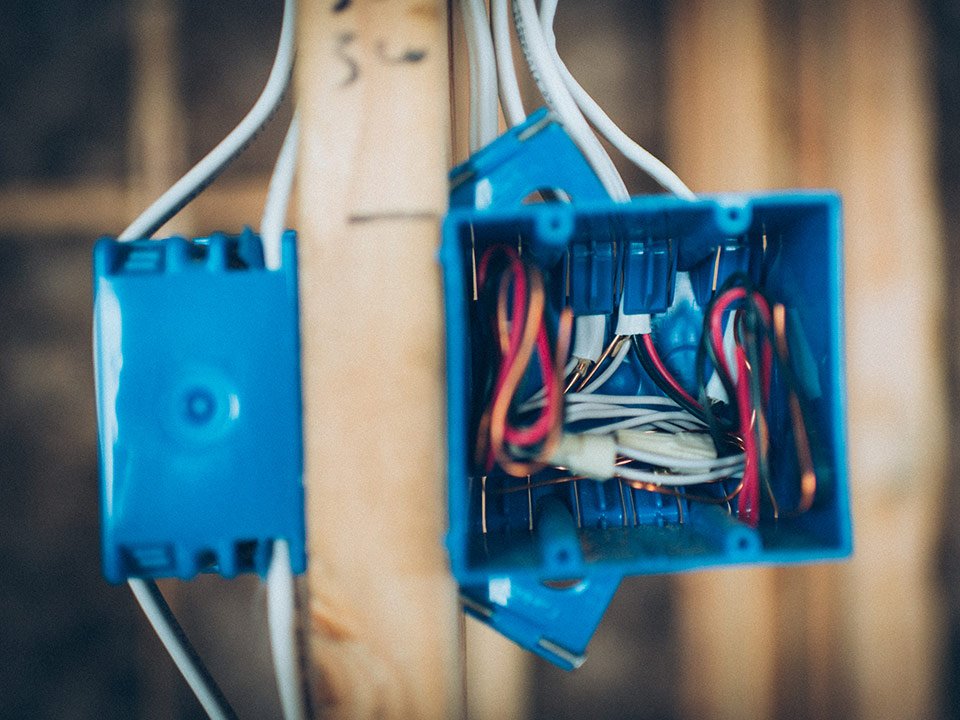 blue electrical box with exposed wires 2025 01 08 10 14 28 utc