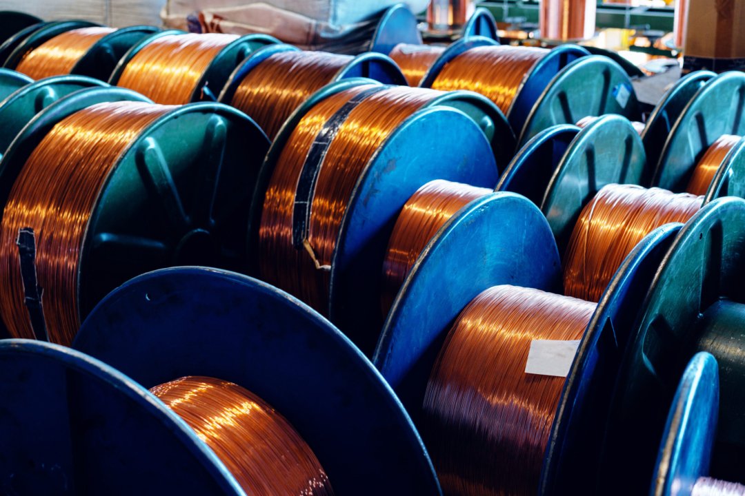 Bobbins 33 production of copper wire cable in reels at facto 2025 02 25 14 20 58 utc scaled uai